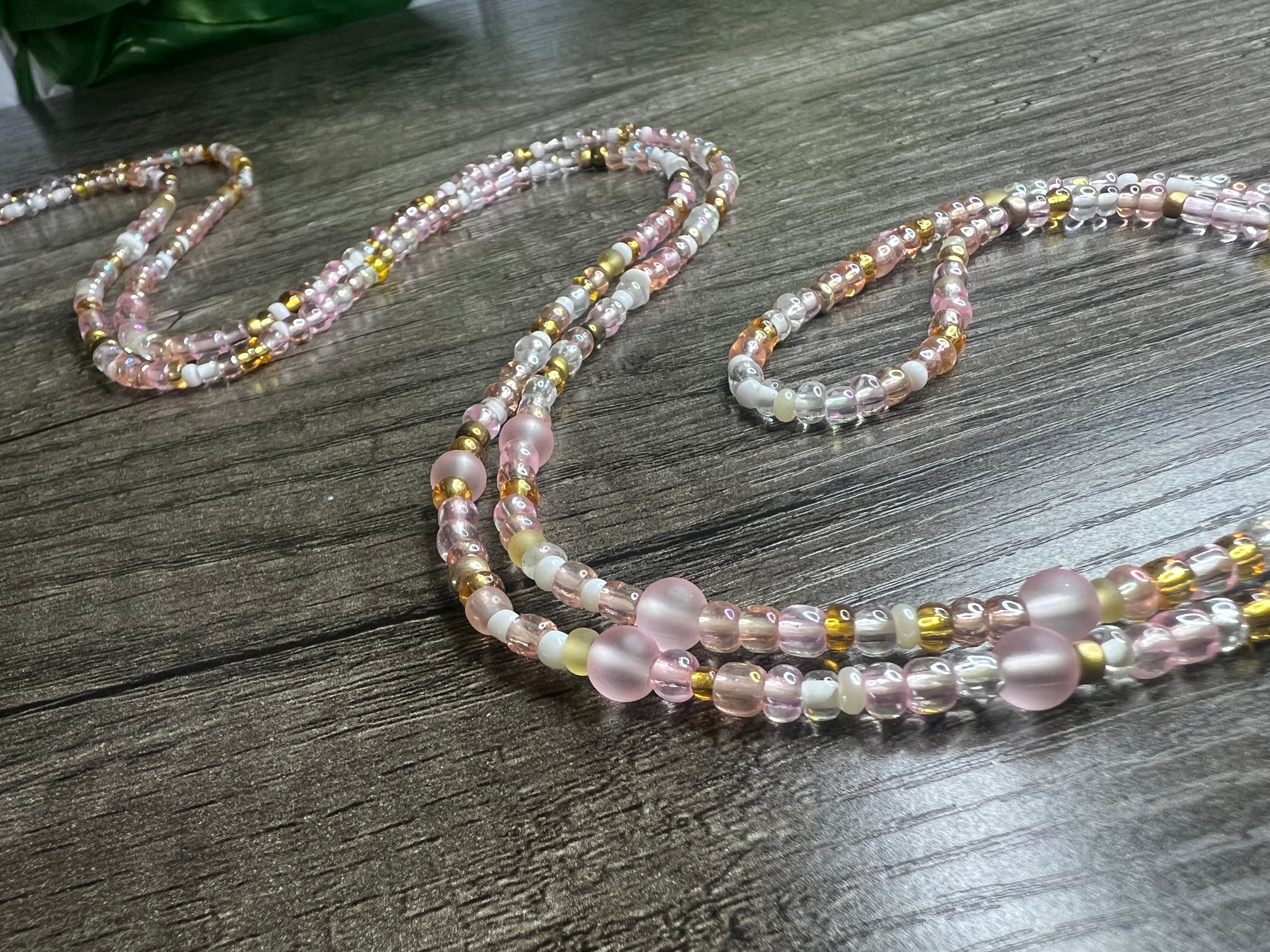 Pink Butter Cream Waist-Beads