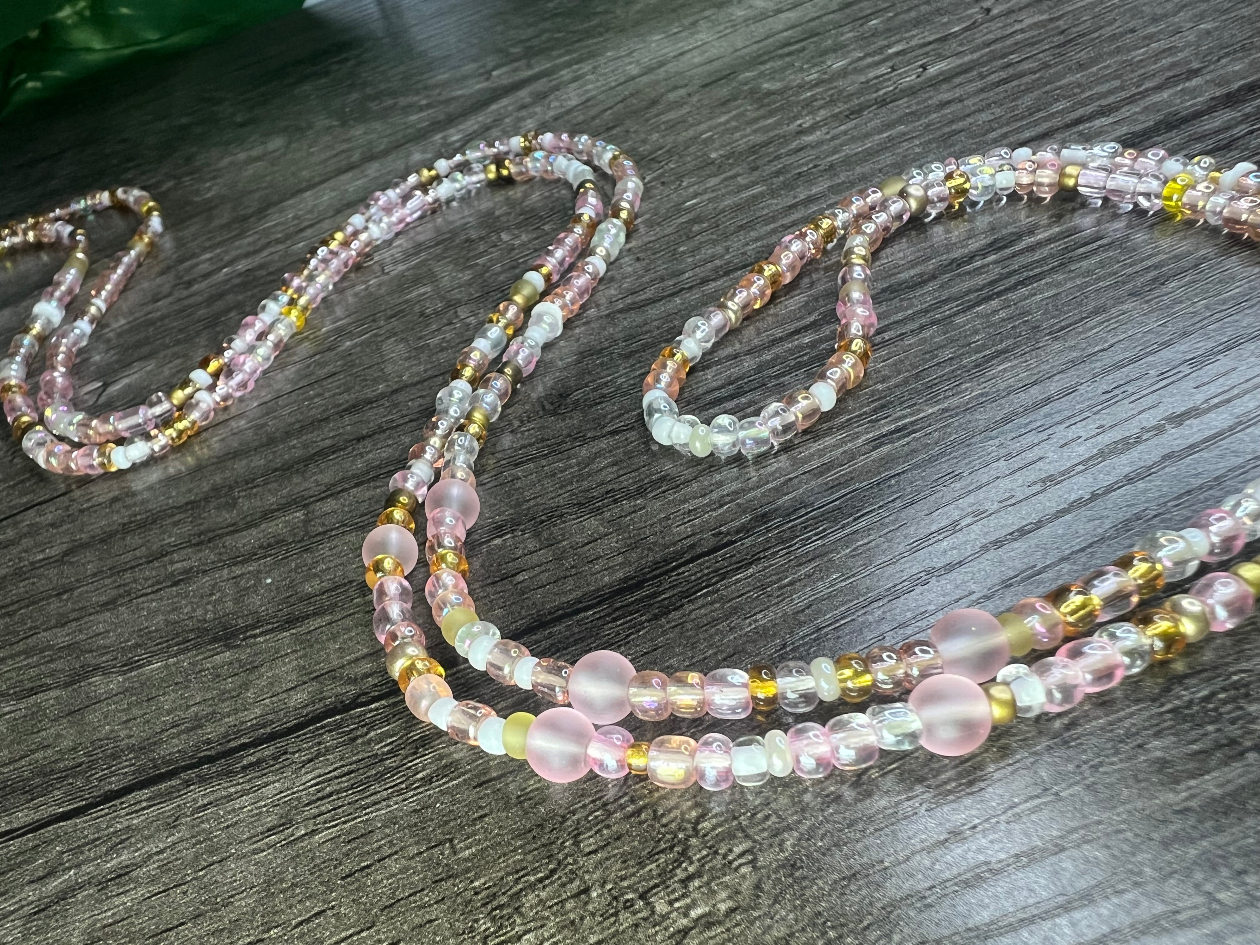 Pink Butter Cream Waist-Beads