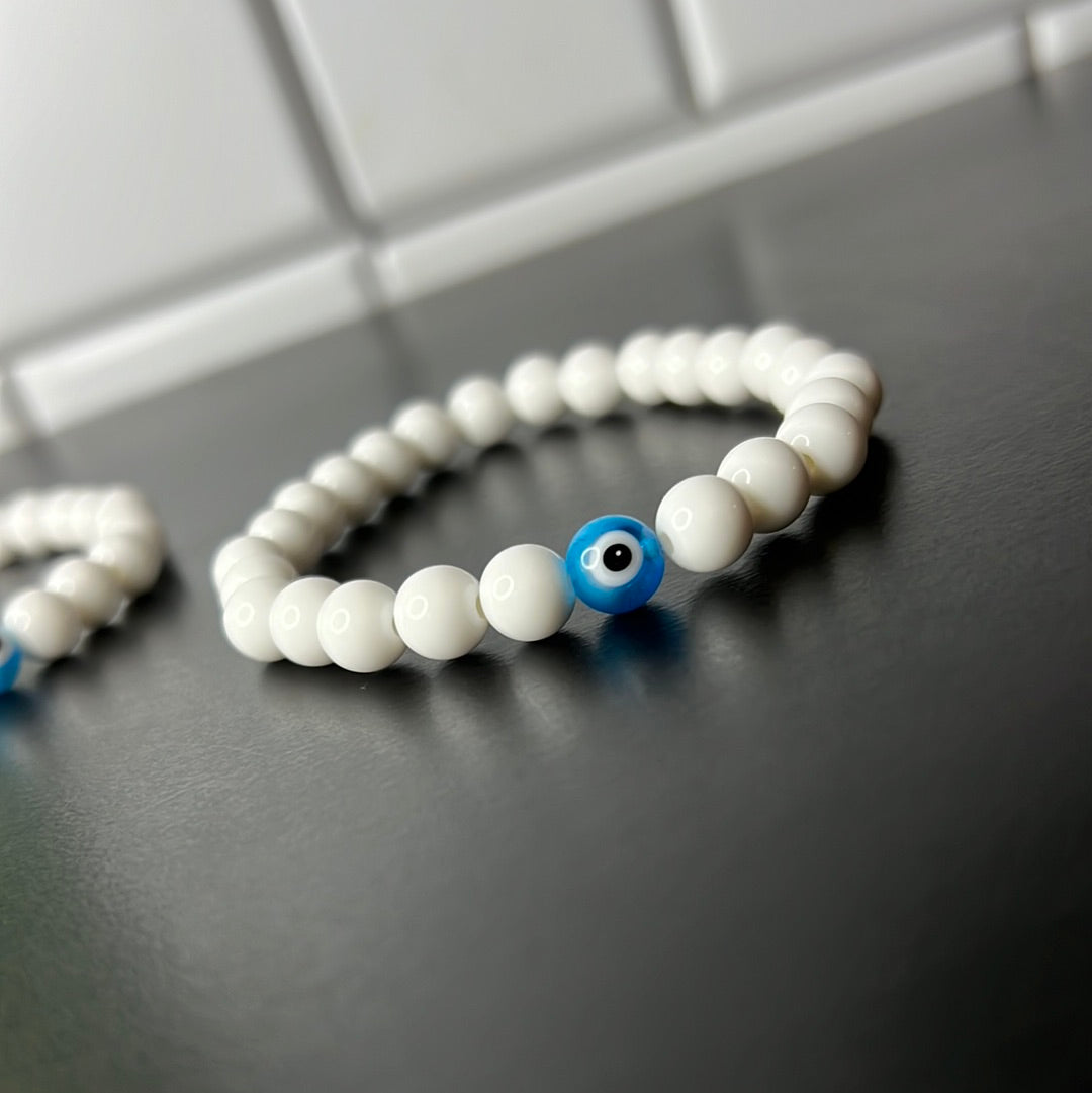 Baby Blue Evil Eye Bracelet