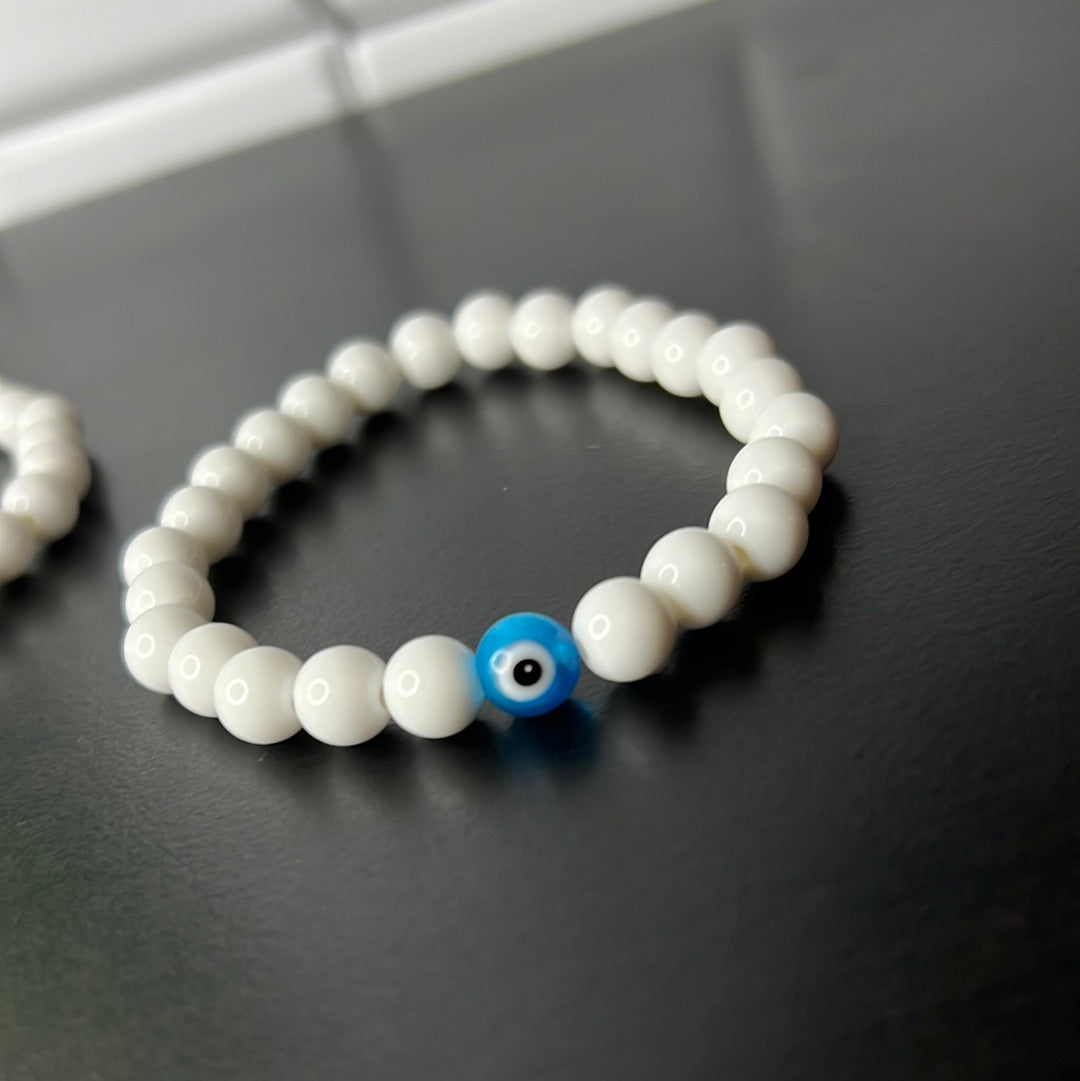 Baby Blue Evil Eye Bracelet