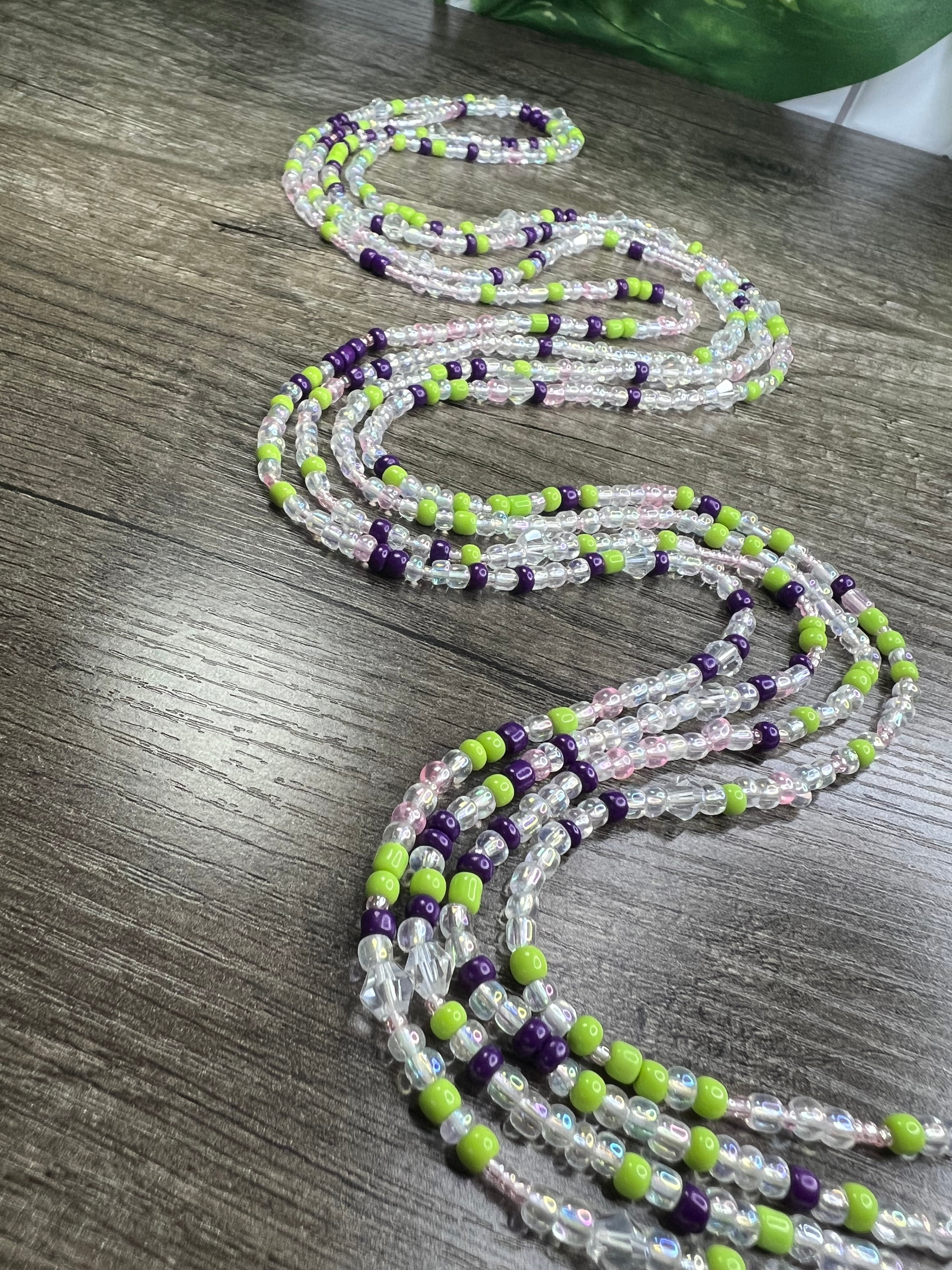 Kiwi Plum Waistbeads