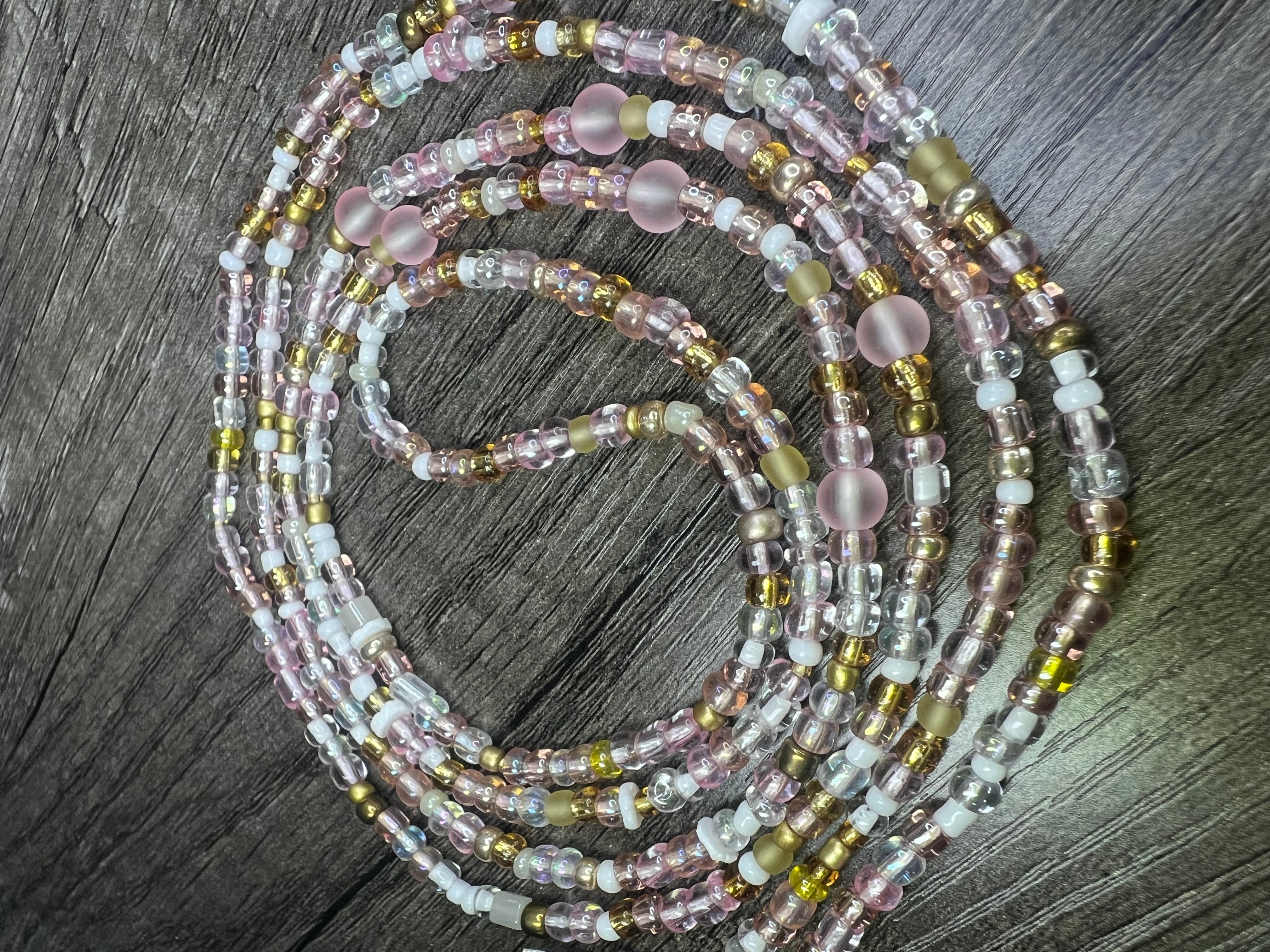 Pink Butter Cream Waist-Beads