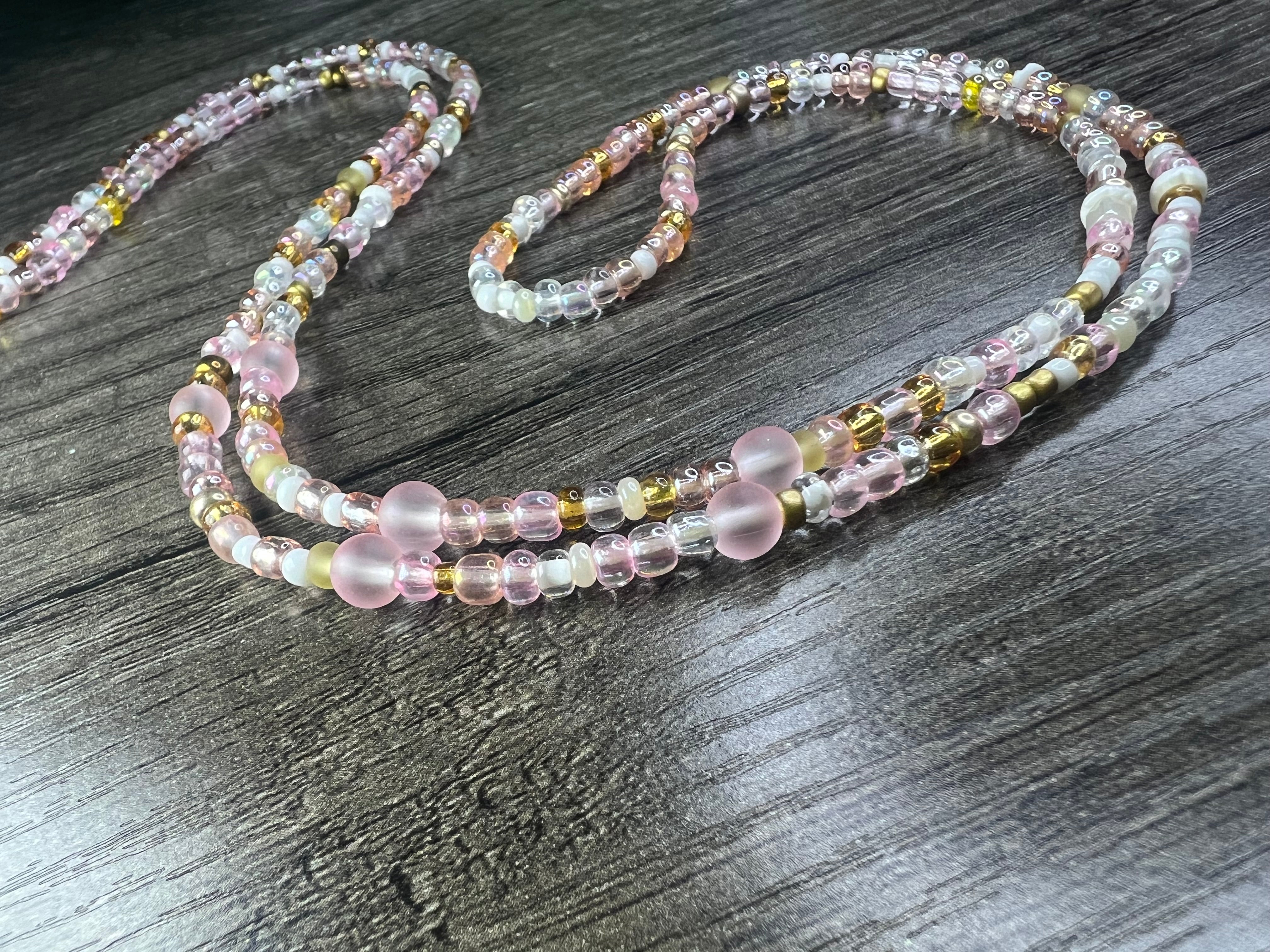 Pink Butter Cream Waist-Beads