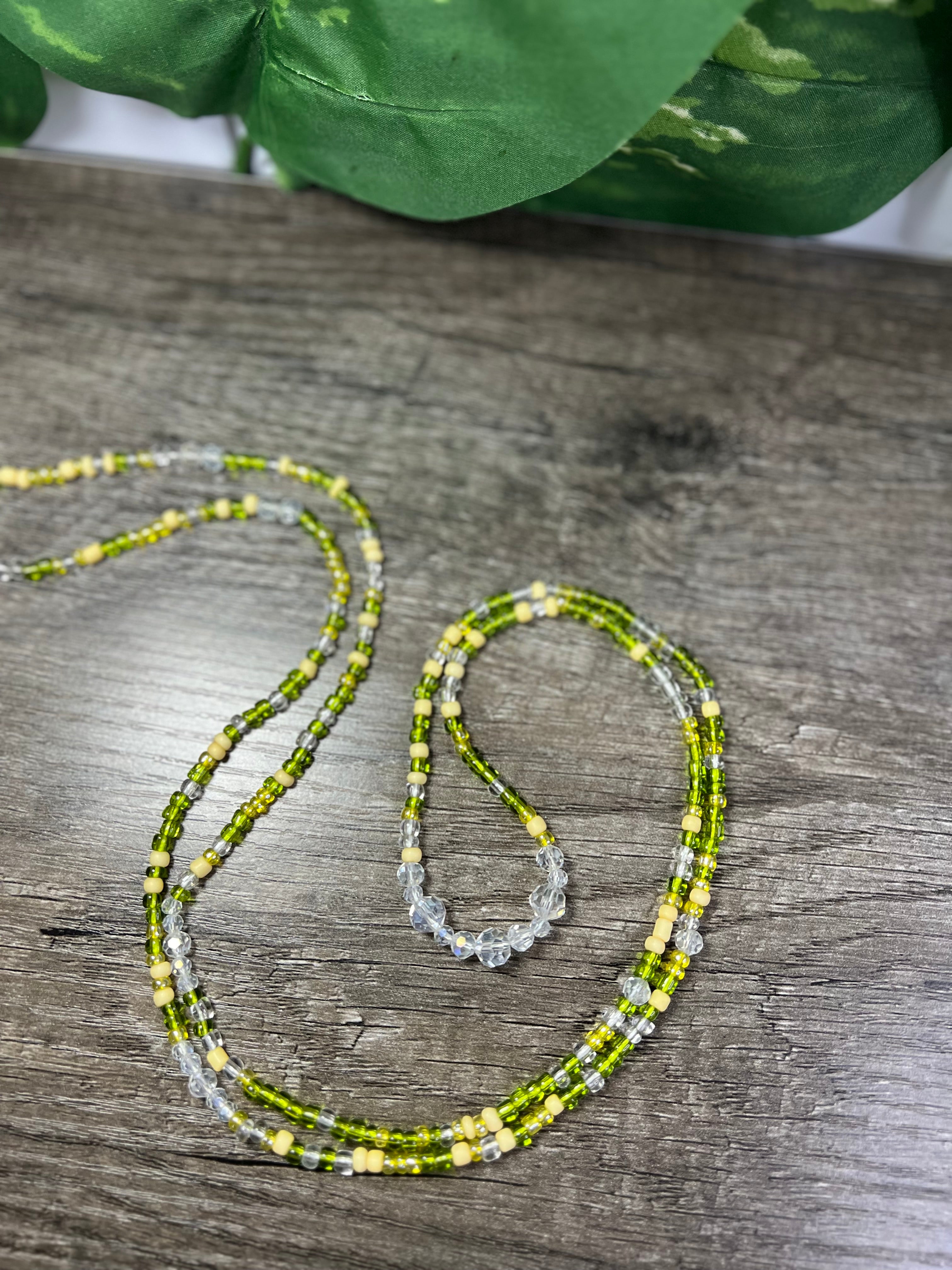 Diamond Lime Waist-beads