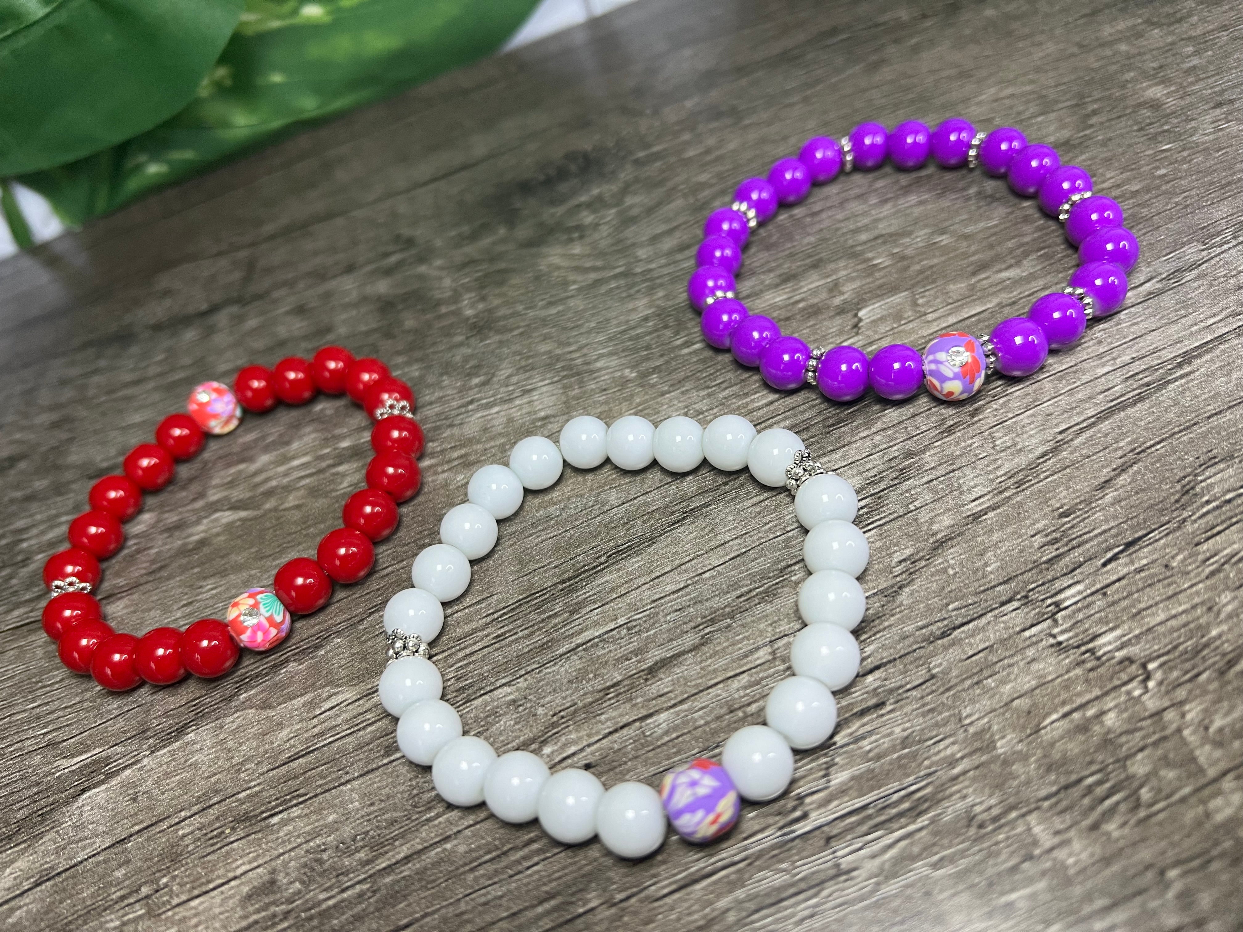 Stacked Cherry Blossom Bracelets