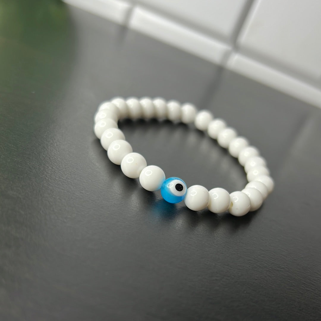 Baby Blue Evil Eye Bracelet