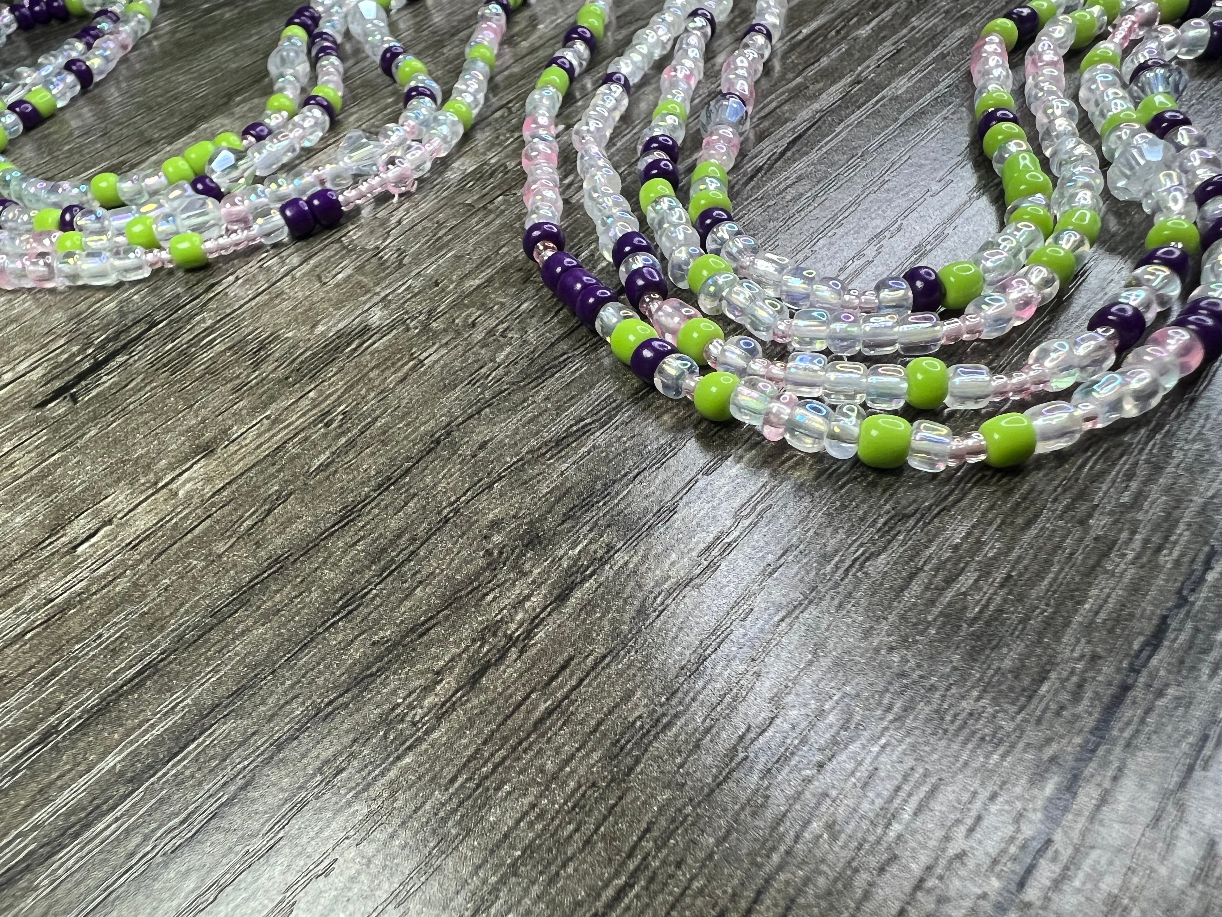 Kiwi Plum Waistbeads