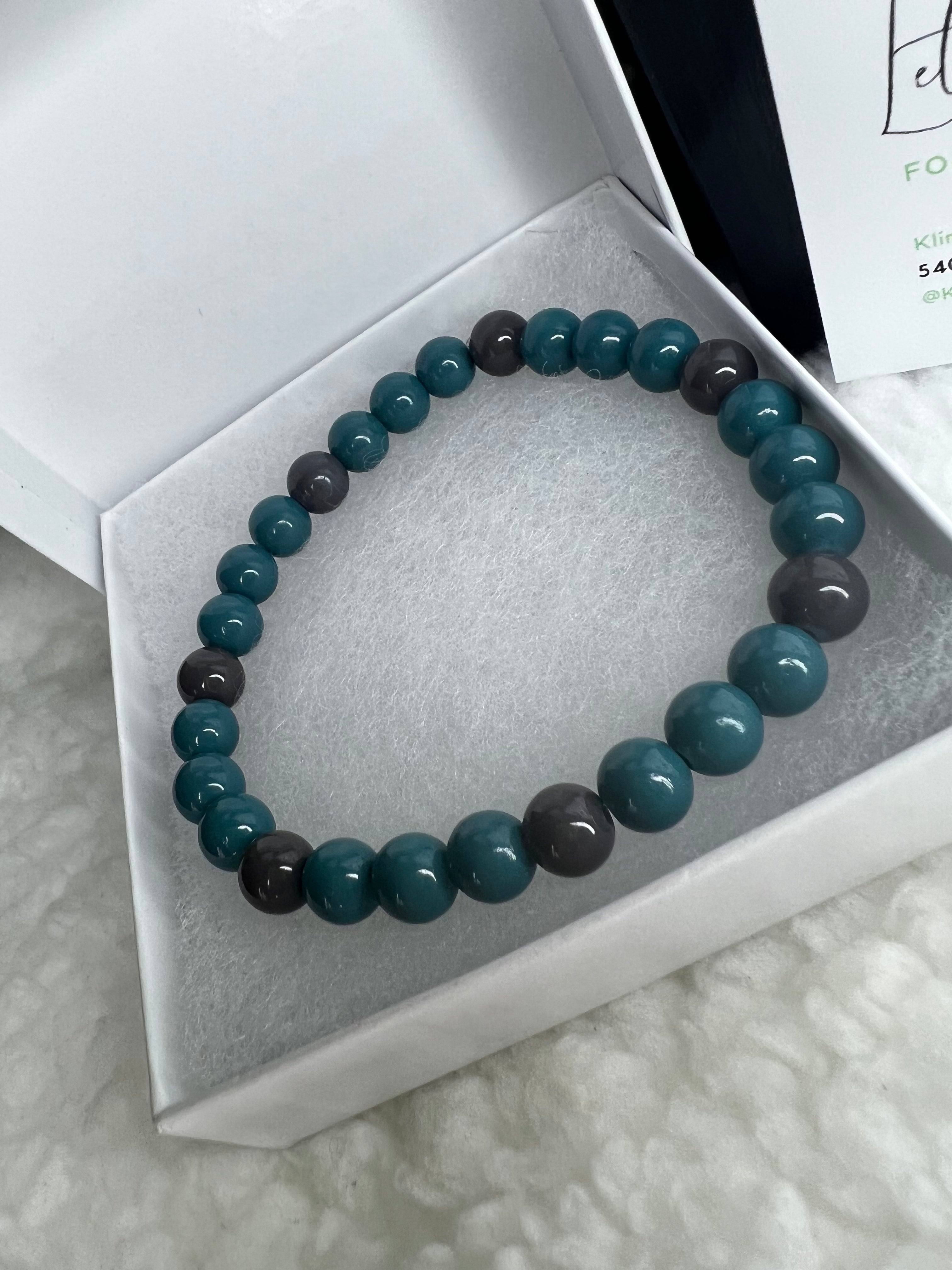 Men “Grey Splash” Bracelet