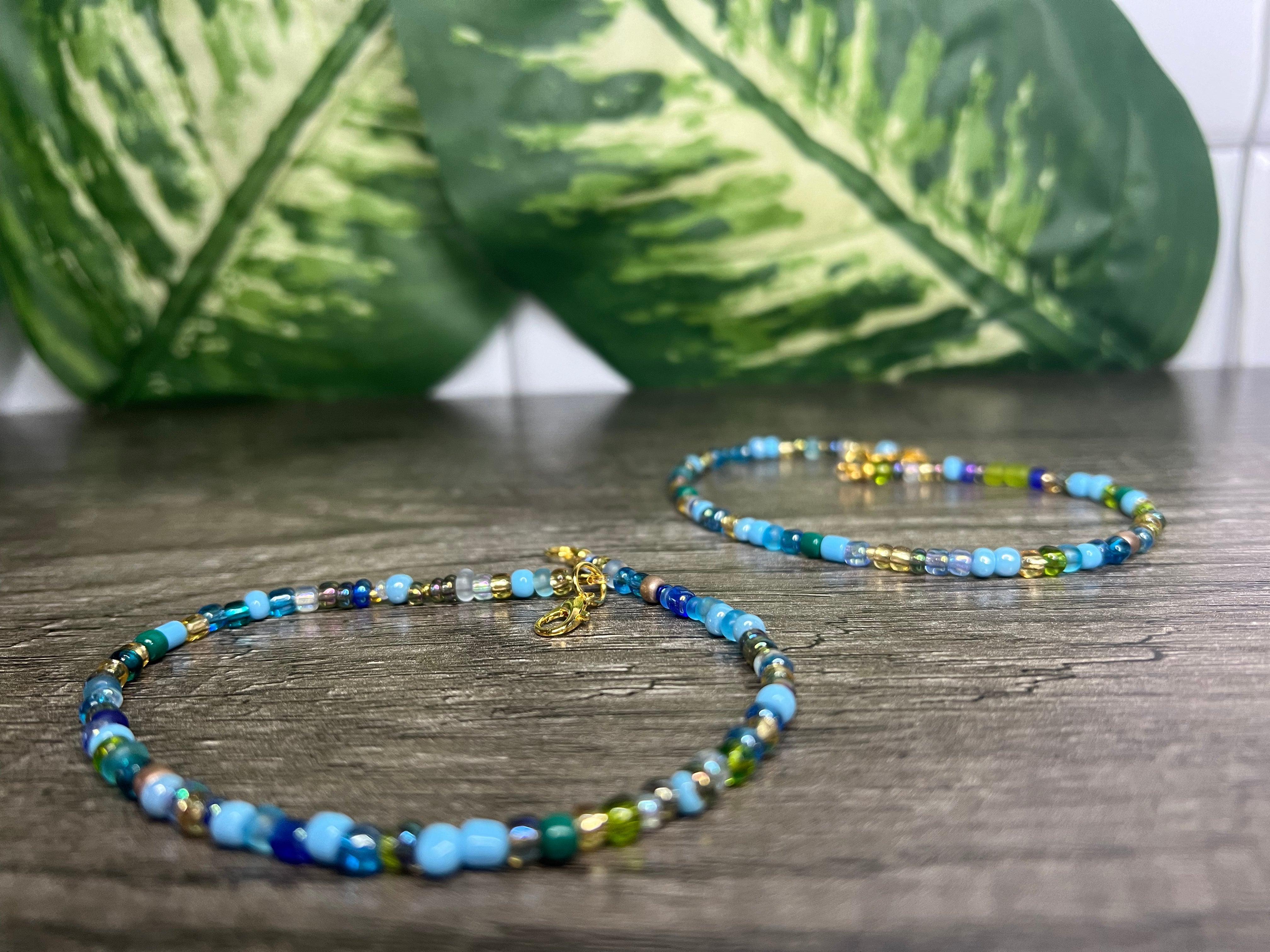 Ocean Crystal Anklet