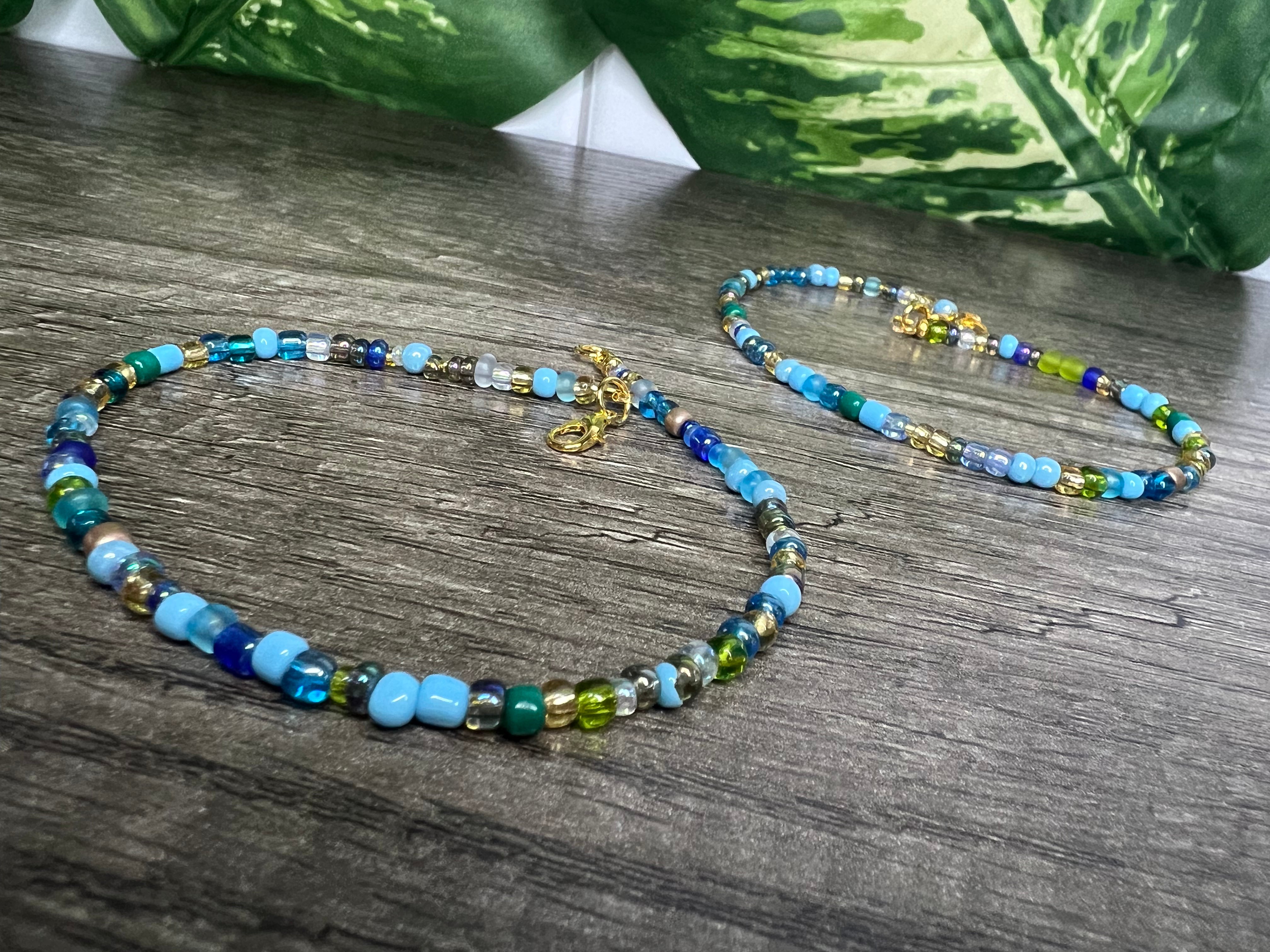 Ocean Crystal Anklet